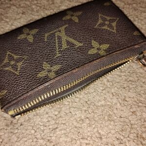 Louis Vuitton Brown Monogram Zip Wallet
